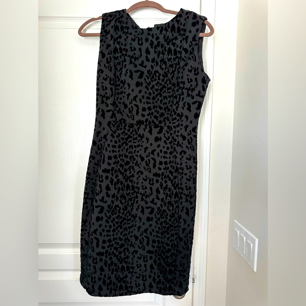Calvin Klein Elegant Black Leopard Print Dress. Excellent condition.
